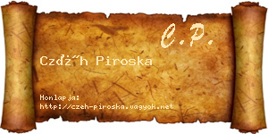 Czéh Piroska névjegykártya